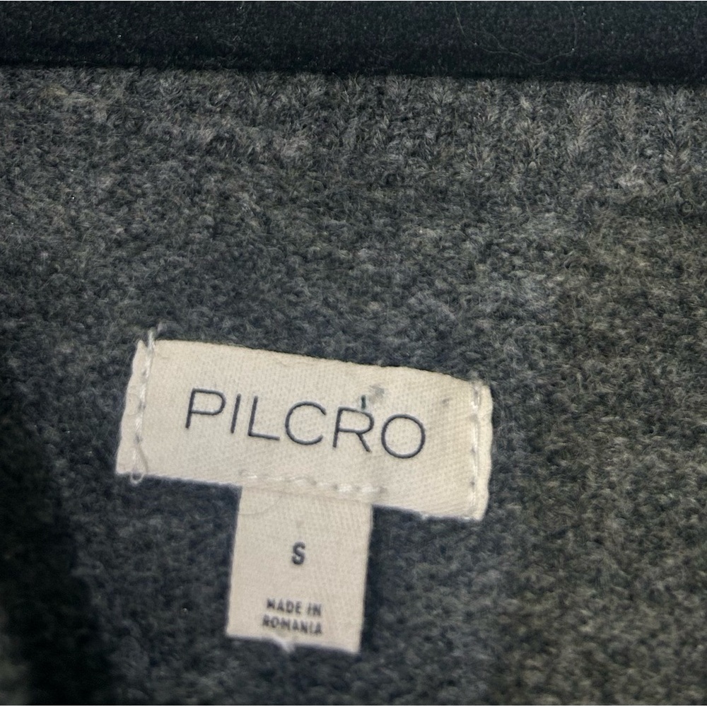 Anthropologie PILCRO Juno Crewneck Grey Wool Blend Sweater Size S preppy chic - Picture 13 of 16